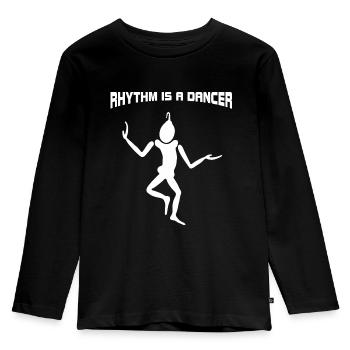 Dancing - Rhythm is a dancer - Kids' Premium Longsleeve Shirt - black - Front - AI Model Kid Male (0cm)