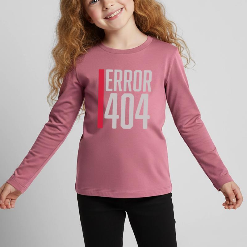 Fehler Code Error 404 Kinder Premium Bio Langarmshirt