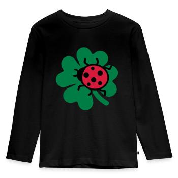 Ladybug - Kids' Premium Longsleeve Shirt - black - Front - AI Model Kid Male (0cm)