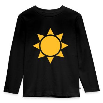 Sun - Kids' Premium Longsleeve Shirt - black - Front - AI Model Kid Male (0cm)