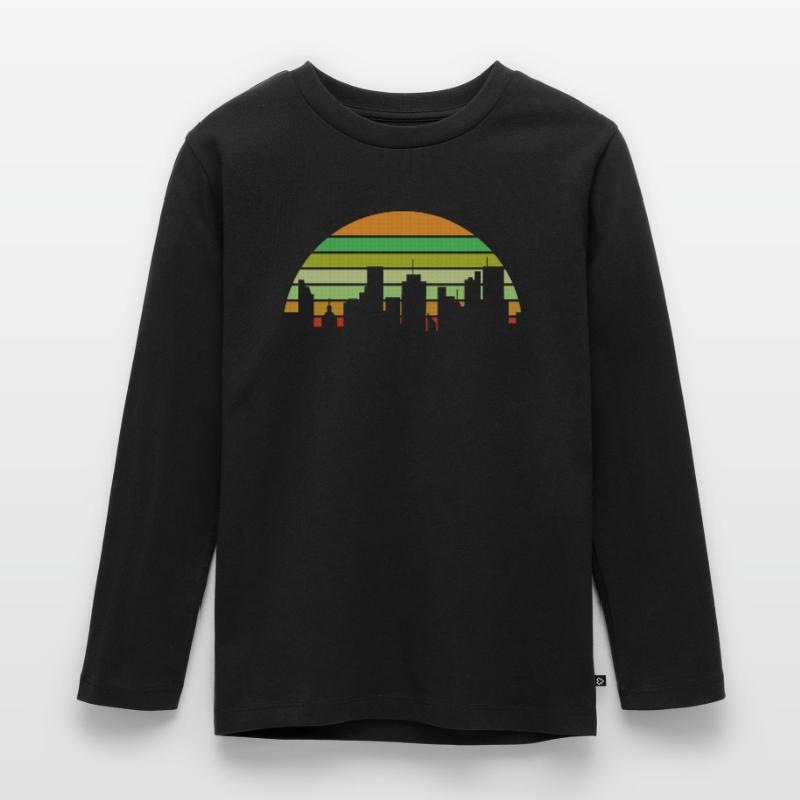 Edificio Maglia a maniche lunghe ecologica premium per bambini