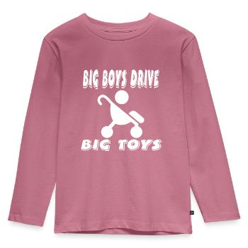 Kinder - Kinder Premium Bio Langarmshirt - Mauve - Vorne - AI Model Kid Female (0cm)