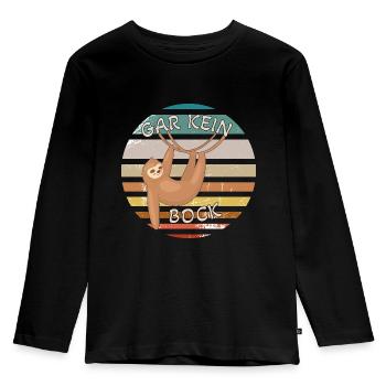 No buck memes at all | Fun Saying Fun - Kids' Premium Longsleeve Shirt - black - Front - AI Model Kid Male (0cm)