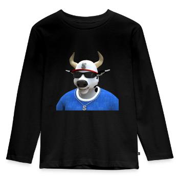 Nftees Bulls - T-shirt manches longues Premium Enfant - noir - Devant - AI Model Kid Male (0cm)