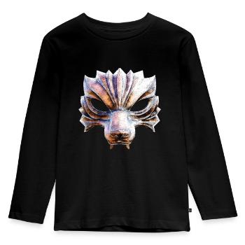 Wolf warrior mask - Kids' Premium Longsleeve Shirt - black - Front - AI Model Kid Male (0cm)