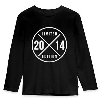 2014 Limited Edition Birthday Shirt - Kids' Premium Longsleeve Shirt - black - Front - AI Model Kid Male (0cm)