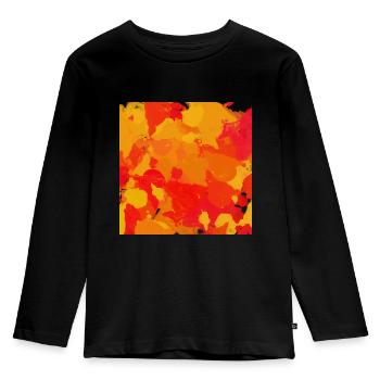 Des taches de couleur - T-shirt manches longues Premium Enfant - noir - Devant - AI Model Kid Male (0cm)