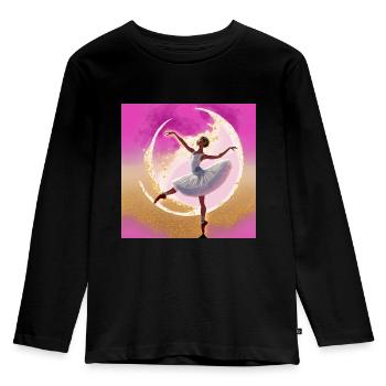 Ideally - Kids' Premium Longsleeve Shirt - black - Front - AI Model Kid Male (0cm)