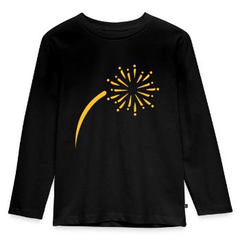 Fireworks - Kids' Premium Longsleeve Shirt - black - Front - AI Model Kid Male (0cm)