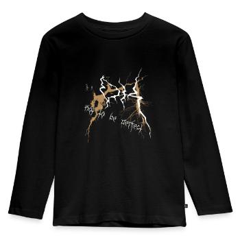 Its OKnot to be perfect - Kinder Premium Bio Langarmshirt - Schwarz - Vorne - AI Model Kid Male (0cm)