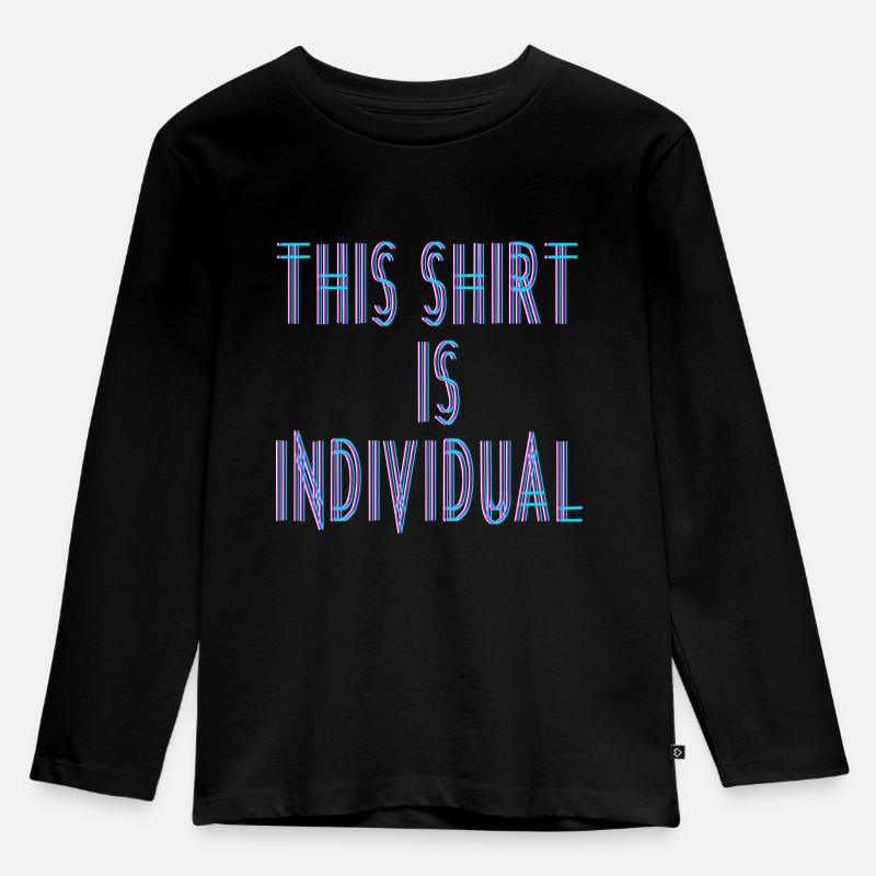 Custom Design Fun Saying - Kids' Premium Longsleeve Shirt - black