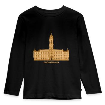 Grossenhain Town Hall Meissen Saxony - Kids' Premium Longsleeve Shirt - black - Front - AI Model Kid Male (0cm)