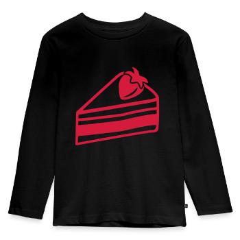 Cake - Kids' Premium Longsleeve Shirt - black - Front - AI Model Kid Male (0cm)