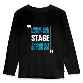 Theatre - Kids' Premium Longsleeve Shirt - black - Front - AI Model Kid Male (0cm)