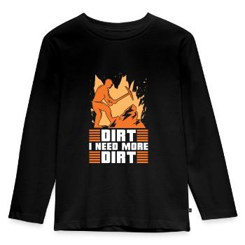 Prospecteur - T-shirt manches longues Premium Enfant - noir - Devant - AI Model Kid Male (0cm)