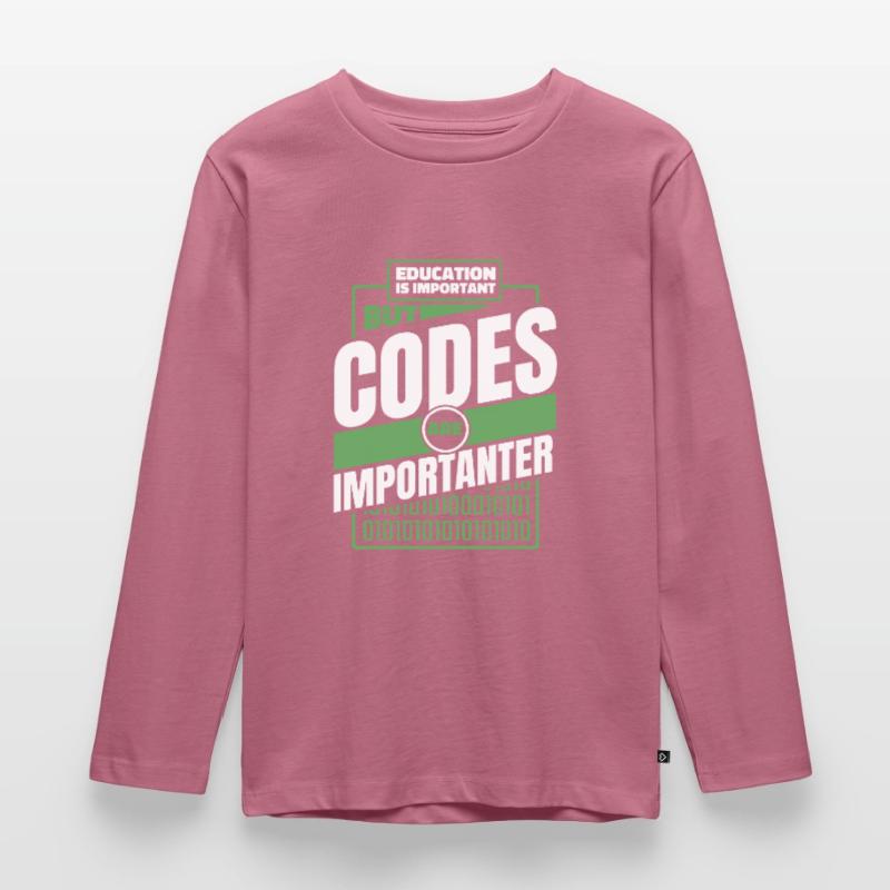 Entwickler Coder Programmierer Lustig Kinder Premium Bio Langarmshirt