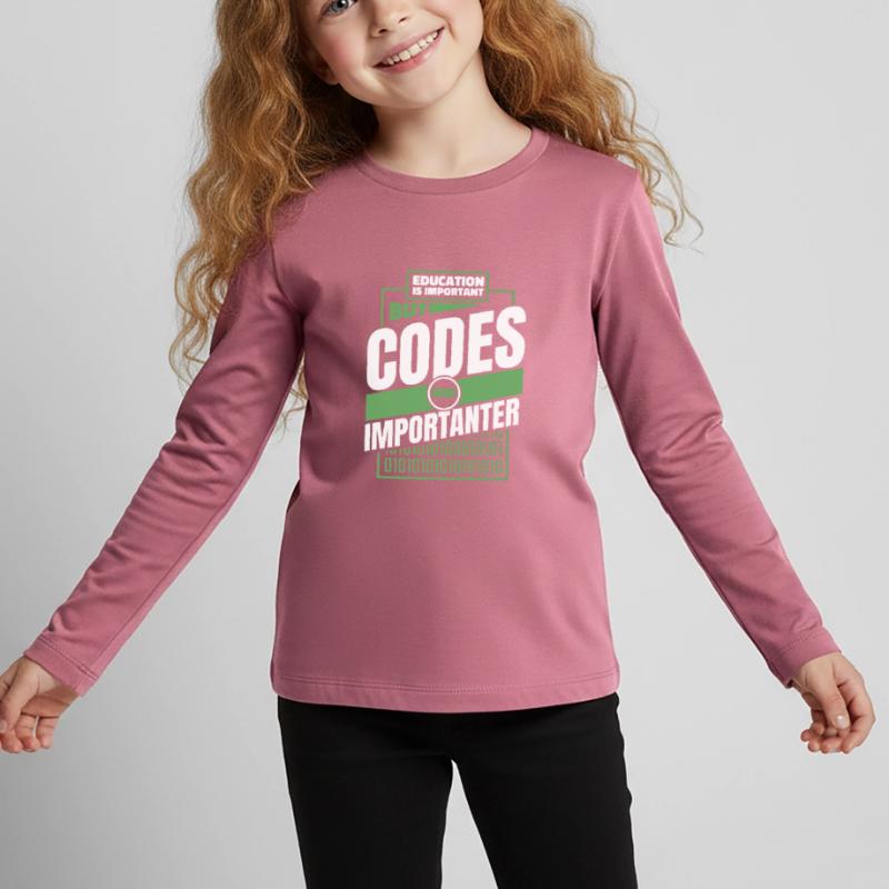 Developer Coder Programmer Funny Kids' Premium Longsleeve Shirt