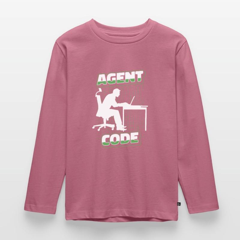 Entwickler Coder Programmierer Agent Kinder Premium Bio Langarmshirt