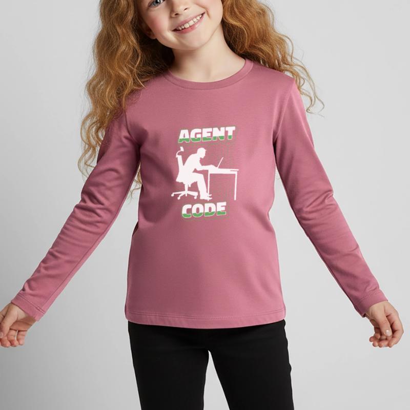 Entwickler Coder Programmierer Agent Kinder Premium Bio Langarmshirt