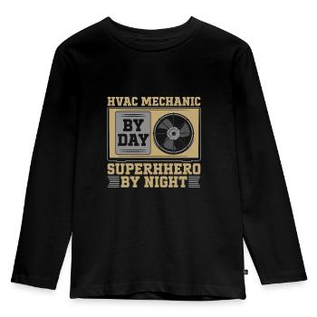 Hlk Techniker - Kinder Premium Bio Langarmshirt - Schwarz - Vorne - AI Model Kid Male (0cm)