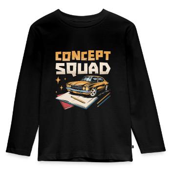 Équipe de designers automobiles - T-shirt manches longues Premium Enfant - noir - Devant - AI Model Kid Male (0cm)