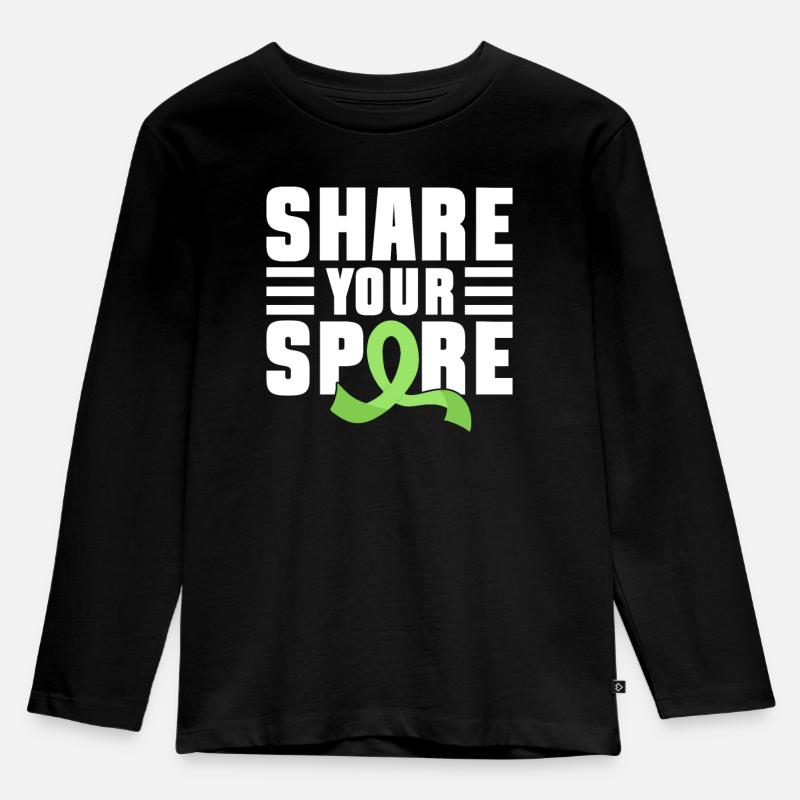 Organspender Organtransplantation Organspende - Kinder Premium Bio Langarmshirt - Schwarz