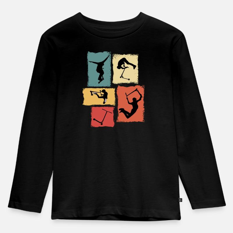 Tricks - Kinder Premium Bio Langarmshirt - Schwarz