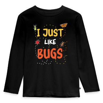 Insect Entomologist Biology - Kids' Premium Longsleeve Shirt - black - Front - AI Model Kid Male (0cm)