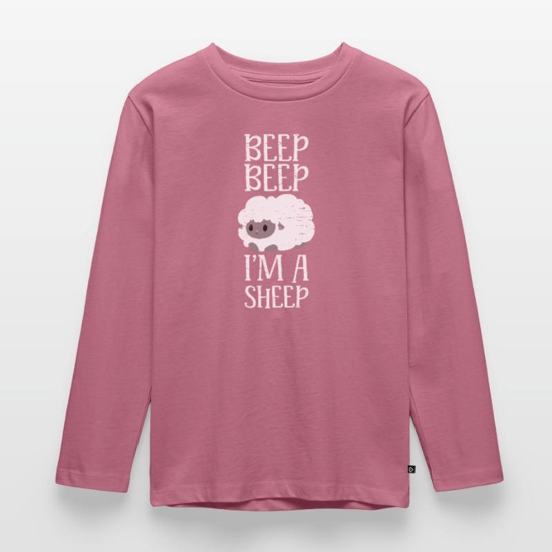 Piepton Piepton Ich bin ein Schaf Vieh Herde Farm Wolle Kinder Premium Bio Langarmshirt