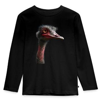 Autruche - T-shirt manches longues Premium Enfant - noir - Devant - AI Model Kid Male (0cm)