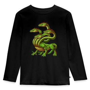 Greek Mythology Monster Hydra - Kids' Premium Longsleeve Shirt - black - Front - AI Model Kid Male (0cm)
