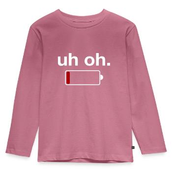 loading bar - Kids' Premium Longsleeve Shirt - mauve - Front - AI Model Kid Female (0cm)