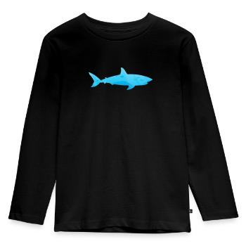 Hai - Kinder Premium Bio Langarmshirt - Schwarz - Vorne - AI Model Kid Male (0cm)