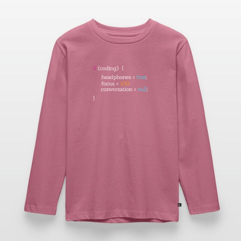Coder programmer code nerd computer science gift Kids' Premium Longsleeve Shirt