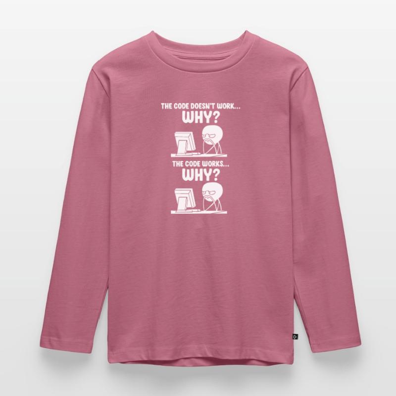 Programmierer Computer Informatik Programmieren Kinder Premium Bio Langarmshirt