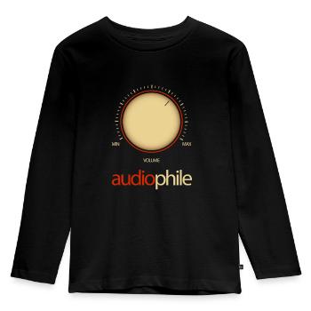 Amplifier Hi-Fi Vintage Stereo Audiophile Volume - Kids' Premium Longsleeve Shirt - black - Front - AI Model Kid Male (0cm)