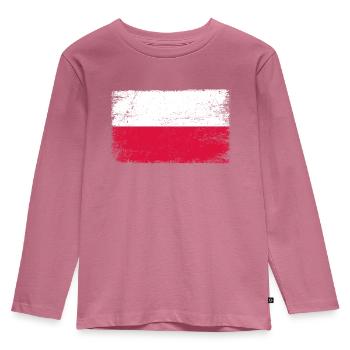 Pologne Drapeau polonais pour les patriotes - T-shirt manches longues Premium Enfant - mauve - Devant - AI Model Kid Female (0cm)