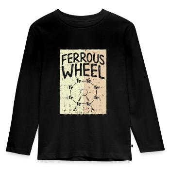 Das Chemie - Riesenrad! - Geschenk - Kinder Premium Bio Langarmshirt - Schwarz - Vorne - AI Model Kid Male (0cm)