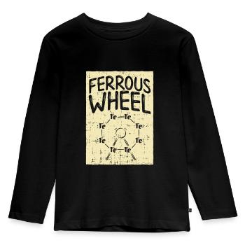Das Chemie - Riesenrad! - Geschenk - Kinder Premium Bio Langarmshirt - Schwarz - Vorne - AI Model Kid Male (0cm)