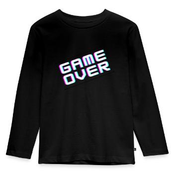 Fin du jeu - T-shirt manches longues Premium Enfant - noir - Devant - AI Model Kid Male (0cm)