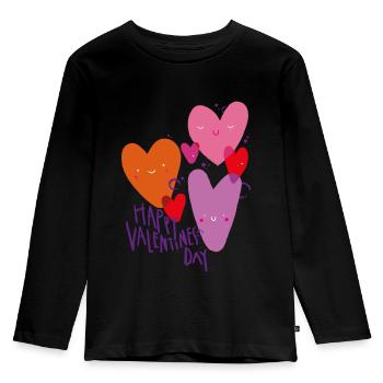 Love black - Kids' Premium Longsleeve Shirt - black - Front - AI Model Kid Male (0cm)