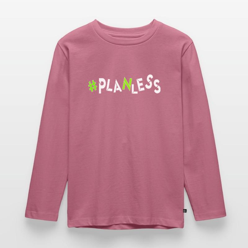 no idea today no plan burnout planless headless Kids' Premium Longsleeve Shirt