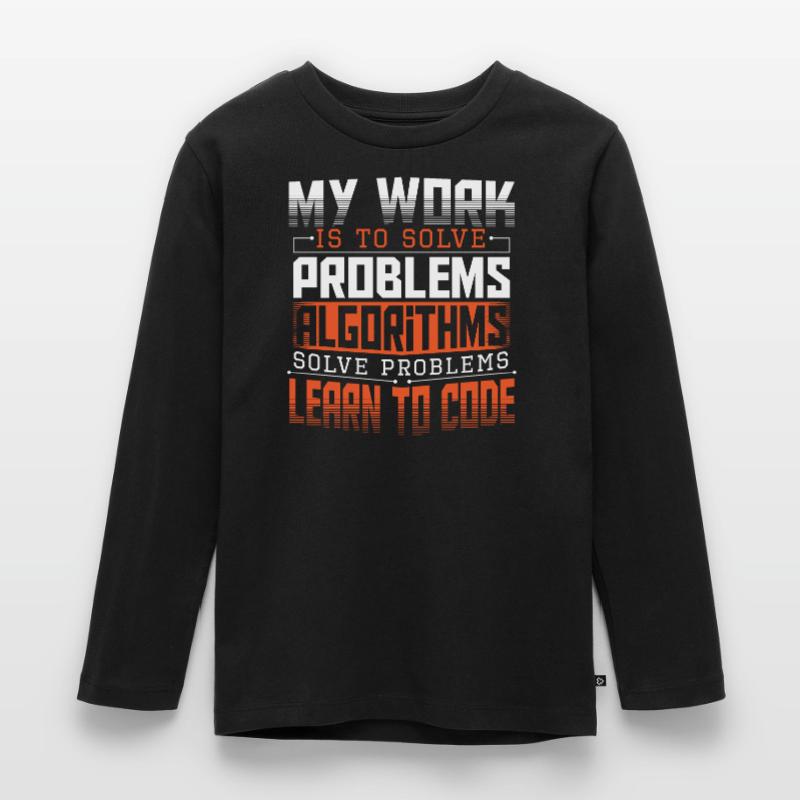 HTML Computeringenieur Hacker Kinder Premium Bio Langarmshirt