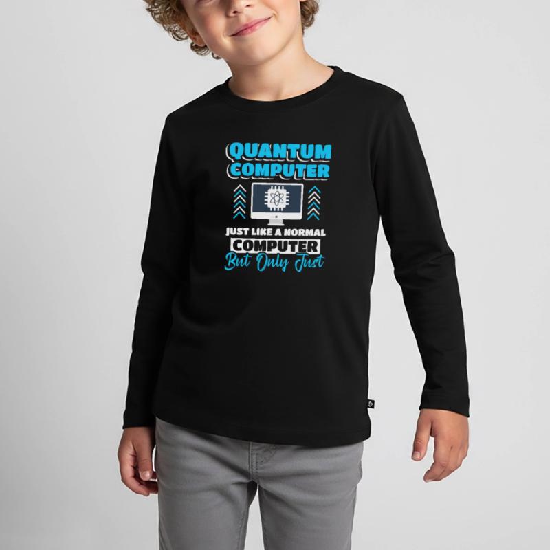 Quantencomputer Quantum Computing Kinder Premium Bio Langarmshirt