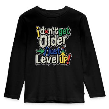 Gaming Multiplayer Games Birthday Game Gambler - Kids' Premium Longsleeve Shirt - black - Front - AI Model Kid Male (0cm)