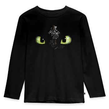 Drachenzähmen Leicht Gemacht Ohnezahn Kostüm - Kinder Premium Bio Langarmshirt - Schwarz - Vorne - AI Model Kid Male (0cm)