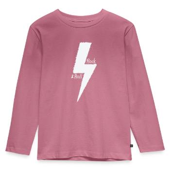 Rock 'n' Roll Guitar Genre Music Style - Kids' Premium Longsleeve Shirt - mauve - Front - AI Model Kid Female (0cm)