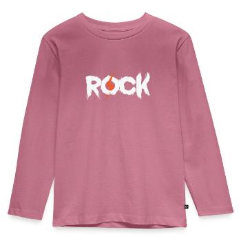 Rock Music Style Genre Guitar Rock Band - Kids' Premium Longsleeve Shirt - mauve - Front - AI Model Kid Female (0cm)