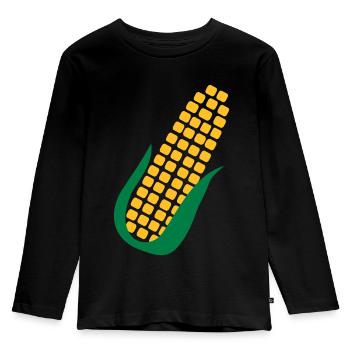Corn - Kids' Premium Longsleeve Shirt - black - Front - AI Model Kid Male (0cm)