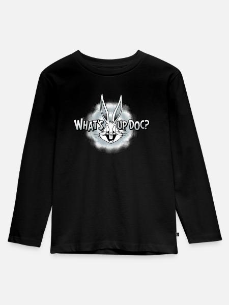 Looney Tunes Bugs Bunny What's Up Doc? - Kids' Premium Longsleeve Shirt - black